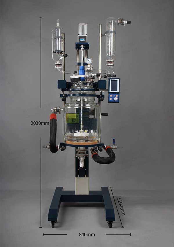 自動旋轉升降玻璃反應釜